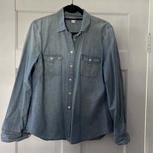 J. Crew Factory Chambray Shirt - size L